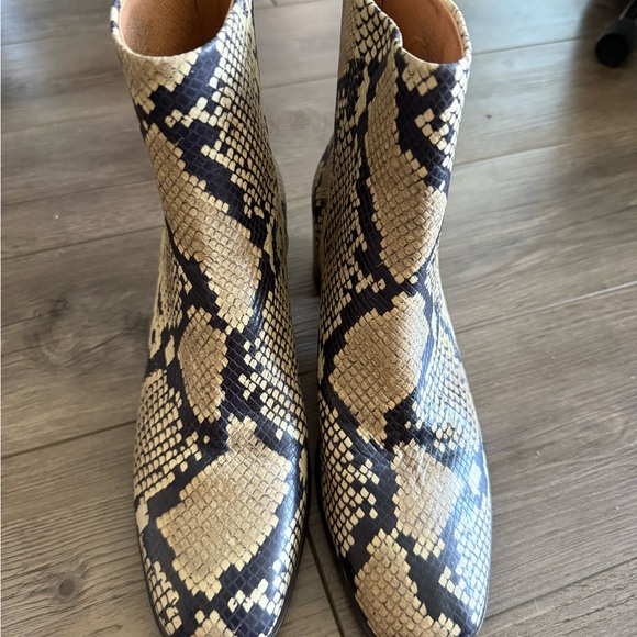 Madewell the essex ankle boot in snakeskin stamped leather (never worn!) - Picture 5 of 10